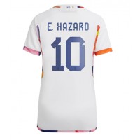 Belgia Eden Hazard #10 Vieraspaita Naiset MM-kisat 2022 Lyhythihainen